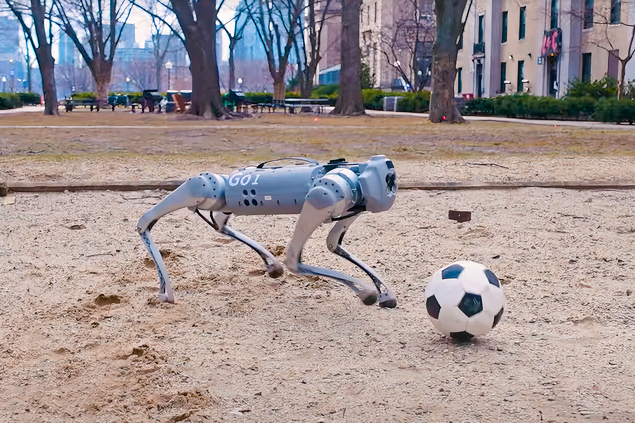 MIT DribbleBot Robot Soccer Ball