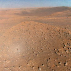 NASA Ingenuity Mars Helicopter Aerial Photo Blue Sky