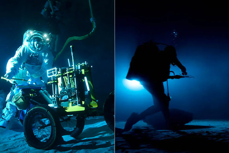 NASA Neutral Buoyancy Laboratory NBL Replica Moon Surface