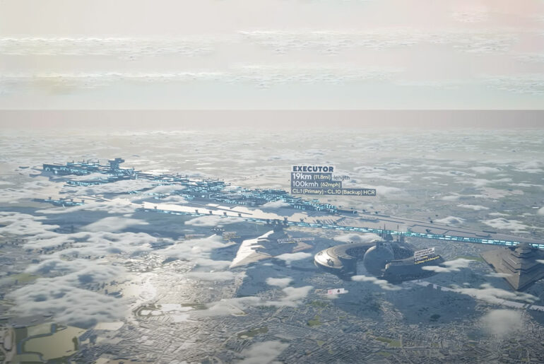 Star Wars Starships Size Comparison 3D Unreal Engine 5