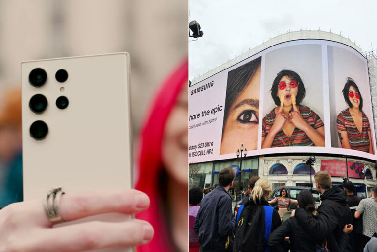 Billboard London Samsung Galaxy S230 Ultra 200MP Isocell