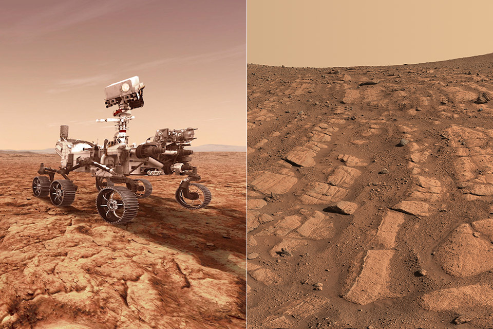 NASA Perseverance Mars Rover Bands ร็อคส์ริเวอร์