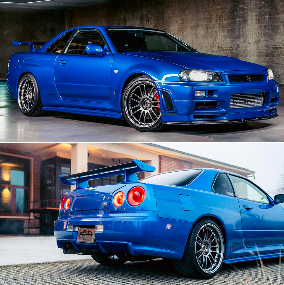 Paul Walker's 'Fast and Furious' Nissan Skyline R34 GT-R Goes Up for  Auction