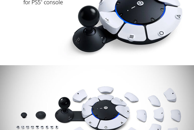 Up-Close PS5 Access Controller Project Leonardo