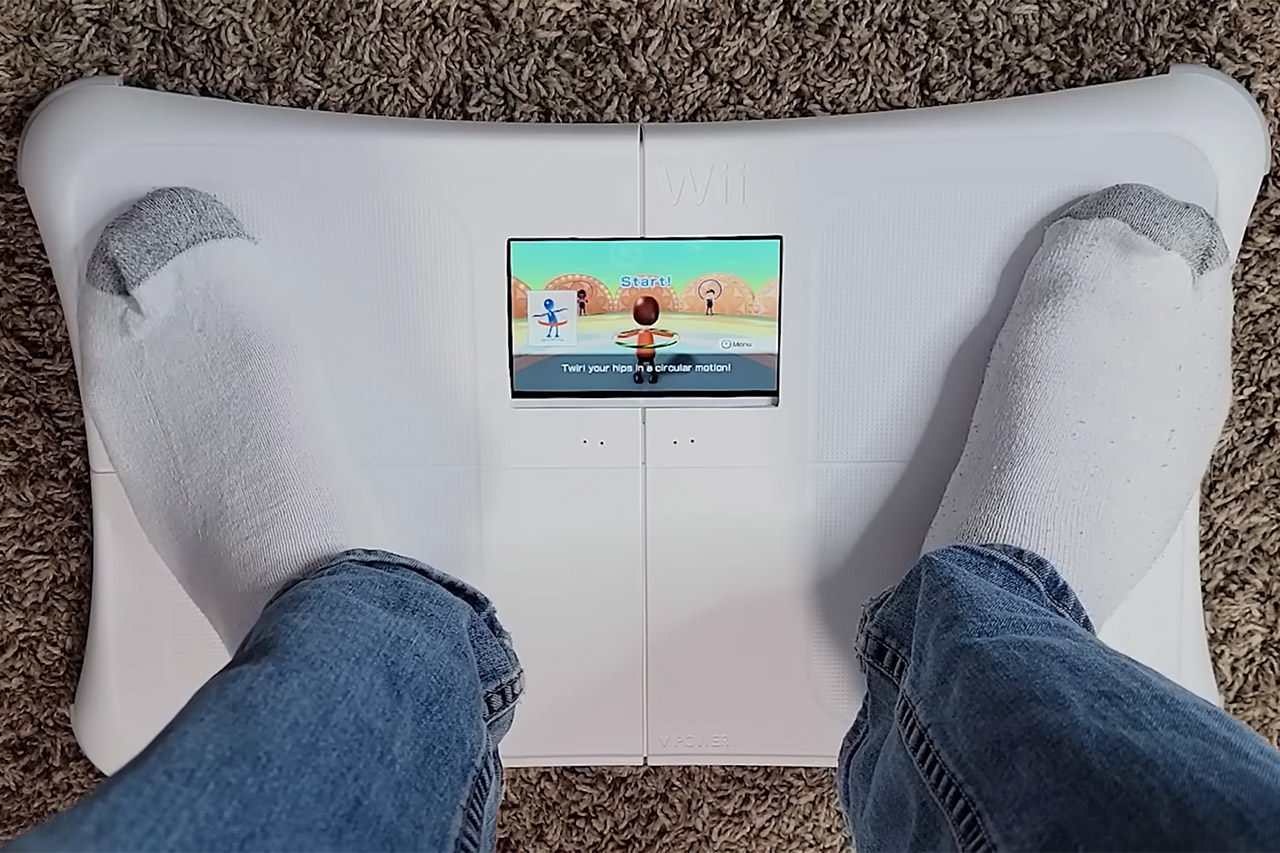 Wii Fit Balance Board Mod คอนโซลแบบพกพา