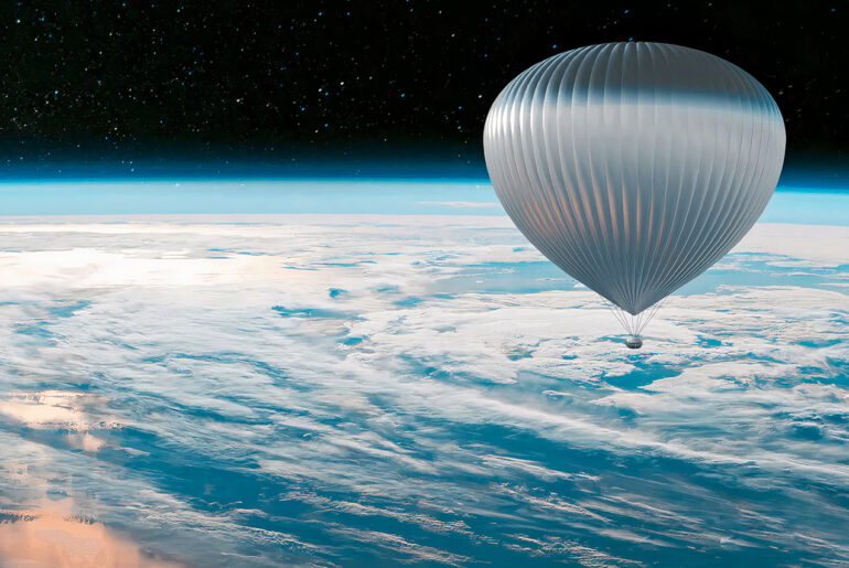 Zephalto Luxury Balloon Ride Space Michelin-Star Meal